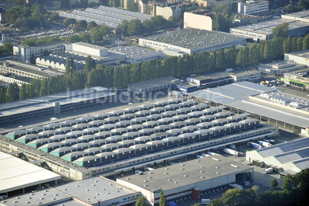 Luftbild Berlin - Gelände des Berliner Großmarkt