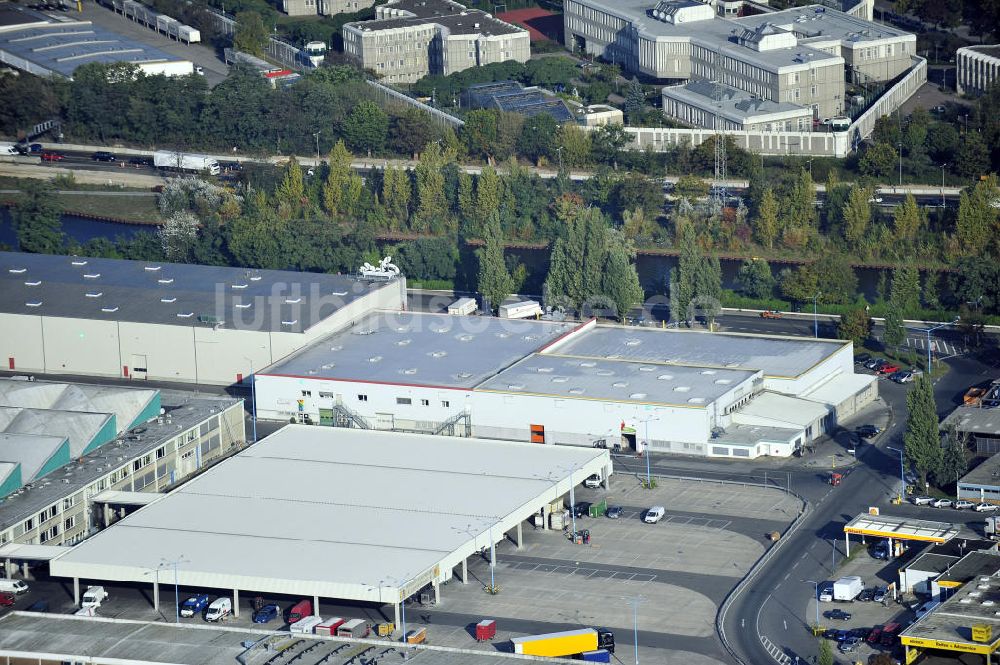 Luftbild Berlin - Gelände des Berliner Großmarkt