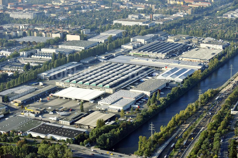 Berlin aus der Vogelperspektive: Gelände des Berliner Großmarkt