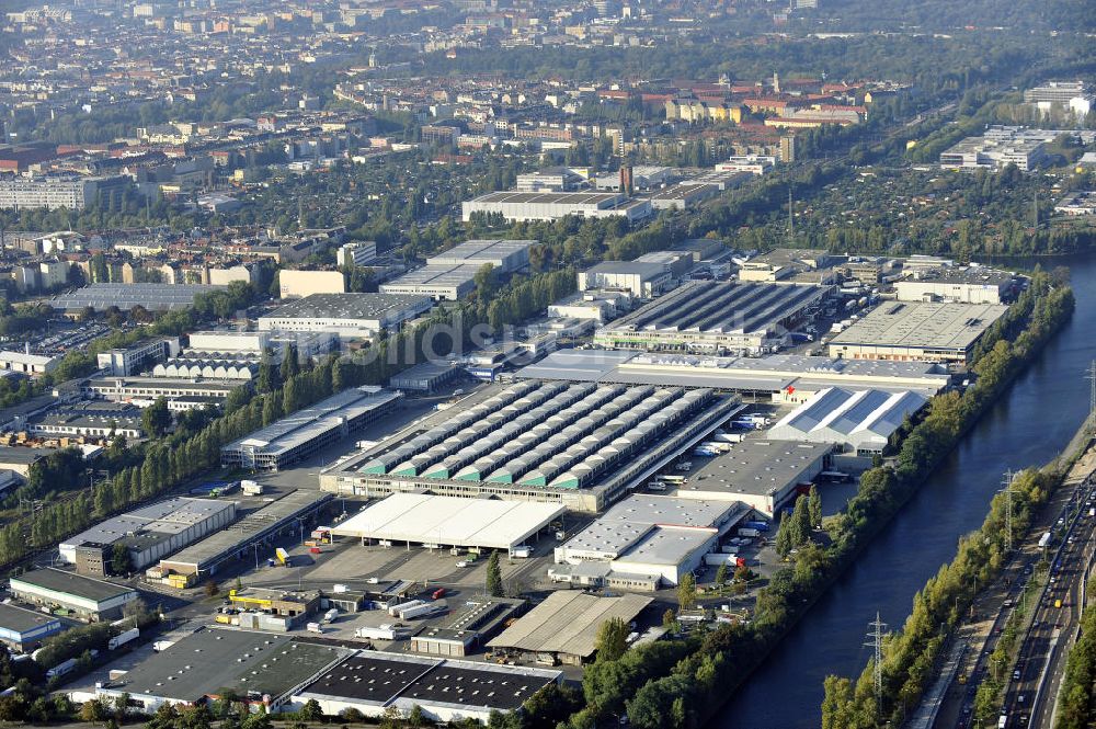 Luftbild Berlin - Gelände des Berliner Großmarkt