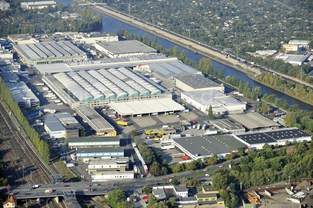 Luftbild Berlin - Gelände des Berliner Großmarkt