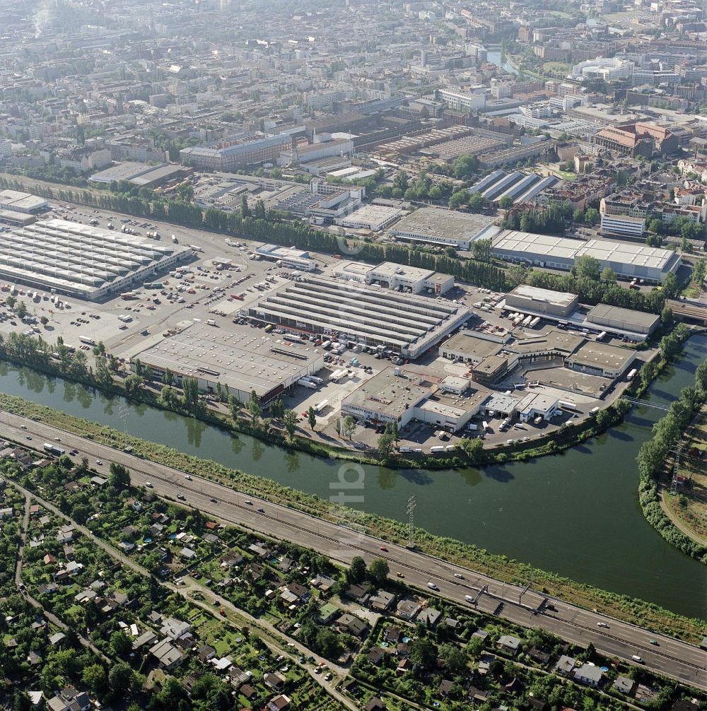 Luftbild Berlin Moabit - Gelände des Berliner Großmarkt