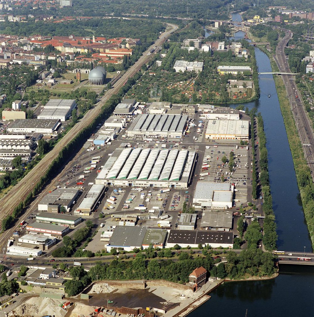 Luftaufnahme Berlin Moabit - Gelände des Berliner Großmarkt