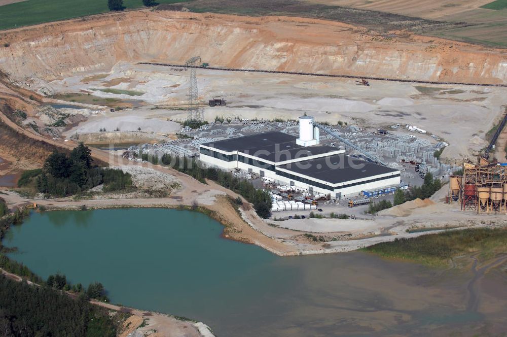 PENIG aus der Vogelperspektive: Gelände des Betonwerk Steinbach GmbH