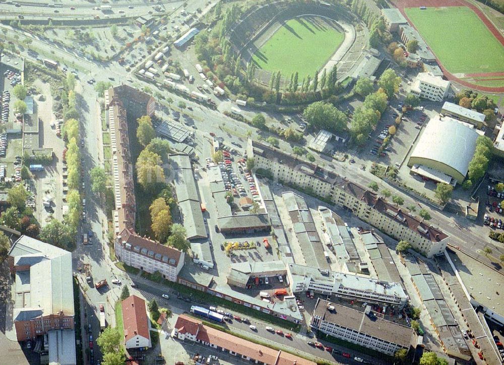 Luftbild Berlin - Schöneberg - Gelände der BIG GmbH & CO an der Gotenstraße / Ecke Sachsendamm in Berlin - Schöneberg.