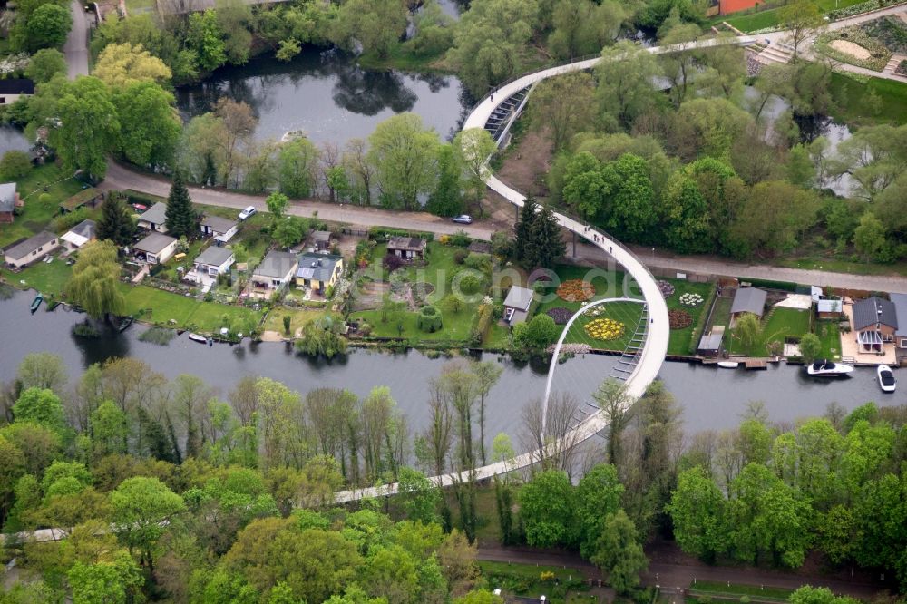 Luftbild Rathenow - Gelände der Bundesgartenschau 2015 in Rathenow im Bundesland Brandenburg