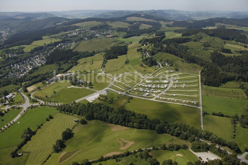 Brilon von oben - Gelände des Camping und Freienpark Brilon im Sauerland im Bundesland Nordrhein-Westfalen