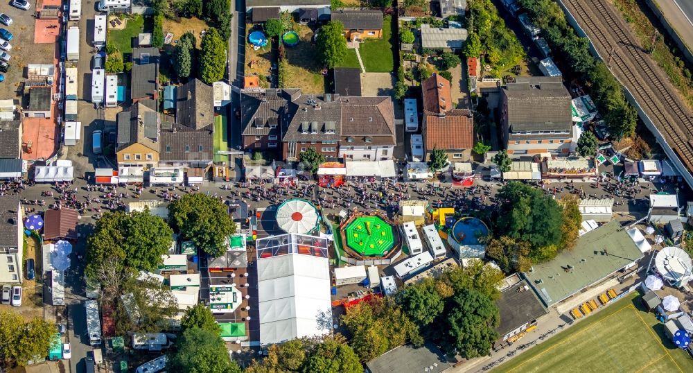 Luftbild Herne - Gelände der Cranger Kirmes in Herne im Bundesland Nordrhein-Westfalen, Deutschland