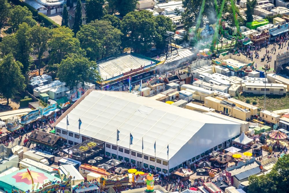 Luftbild Herne - Gelände der Cranger Kirmes in Herne im Bundesland Nordrhein-Westfalen, Deutschland