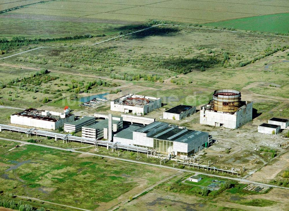 Luftbild Stendal / Sachsen - Anhalt - Gelände der ehem. Baustelle des AKW Stendal (nördlich von Magdeburg).