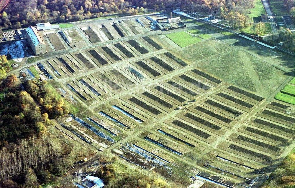 Luftbild Weimar / Thür. - Gelände des ehem KZ Buchenwald auf dem Ettersberg bei Weimar.