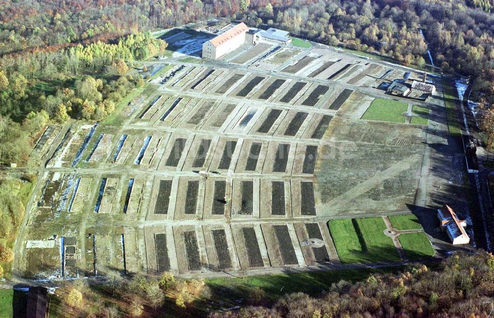 Weimar / Thür. von oben - Gelände des ehem KZ Buchenwald auf dem Ettersberg bei Weimar.