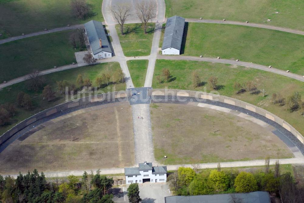 Oranienburg von oben - Gelände des ehem. KZ Sachsenhausen