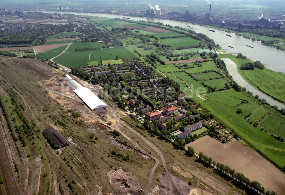 Luftbild Krefeld - Gelände des ehemalige Güterbahnhof der Deutschen Bahn in Krefeld im Bundesland Nordrhein-Westfalen