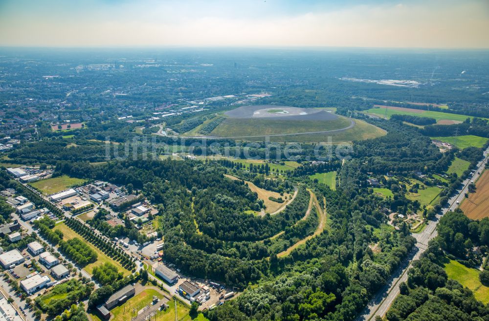 Luftaufnahme Gladbeck - Gelände der ehemaligen Bergbau- Halde Mottbruchhalde im Naturschutzgebiet Natroper Feld in Gladbeck im Bundesland Nordrhein-Westfalen