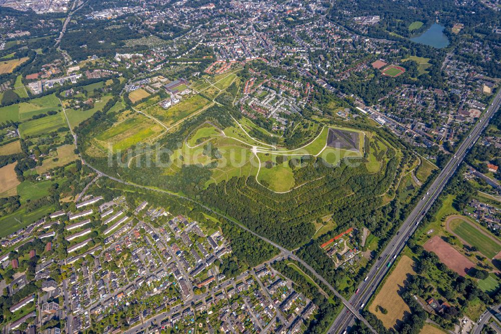 Luftbild Gelsenkirchen - Gelände der ehemaligen Bergbau- Halde Rungenberghalde im Ortsteil Buer in Gelsenkirchen im Bundesland Nordrhein-Westfalen, Deutschland