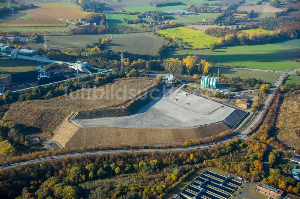 Luftbild Werner - Gelände der ehemaligen Bergbau- Halde RWE Power AG Kraftwerk Gersteinwerk in Werner im Bundesland Nordrhein-Westfalen