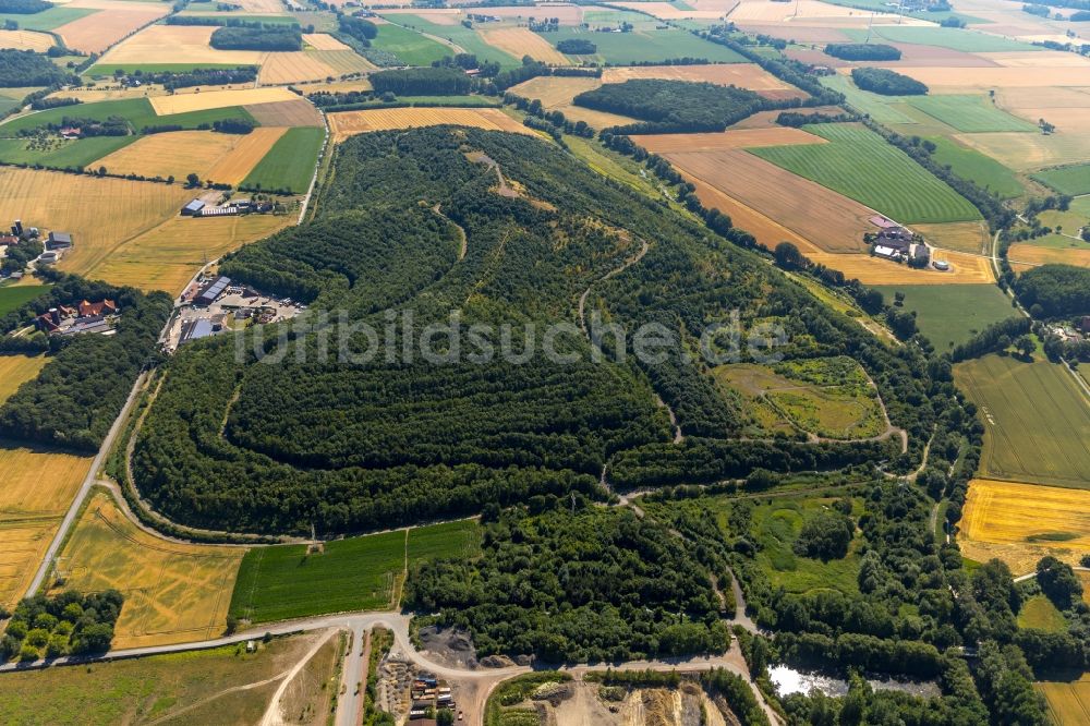 Luftbild Ahlen - Gelände der ehemaligen Bergbau- Halde Zeche Westfalen in Ahlen im Bundesland Nordrhein-Westfalen, Deutschland