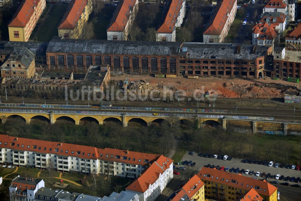 Luftbild Leipzig-Gohlis - Gelände der ehemaligen Bleichert-Werke in Leipzig-Gohlis im Bundesland Sachsen