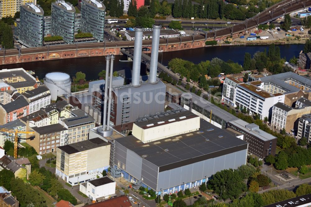 Berlin Mitte von oben - Gelände des ehemaligen Heizkraftwerk Mitte in der Köpenicker Straße im Stadtbezirk Mitte in Berlin