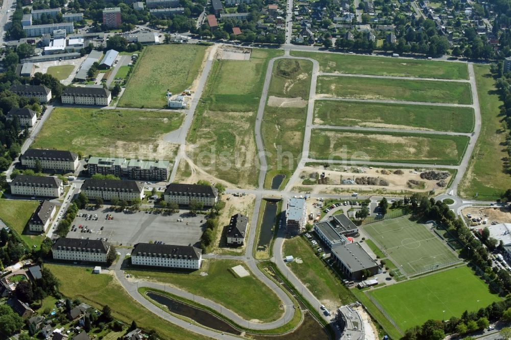 Hamburg von oben - Gelände des ehemaligen Kaserne und Militär - Liegenschaft Lettow-Vorbeck in Hamburg