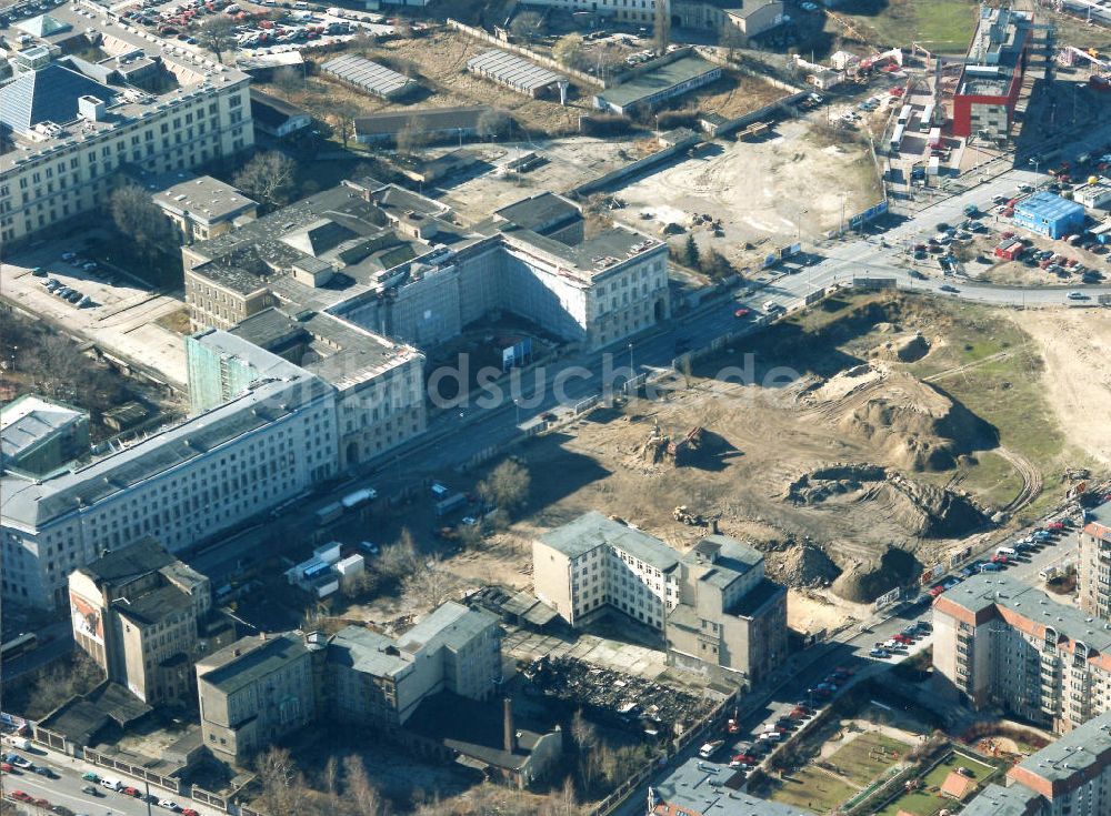 Berlin von oben - Gelände des ehemaligen Leipziger Platzes in Berlin-Mitte