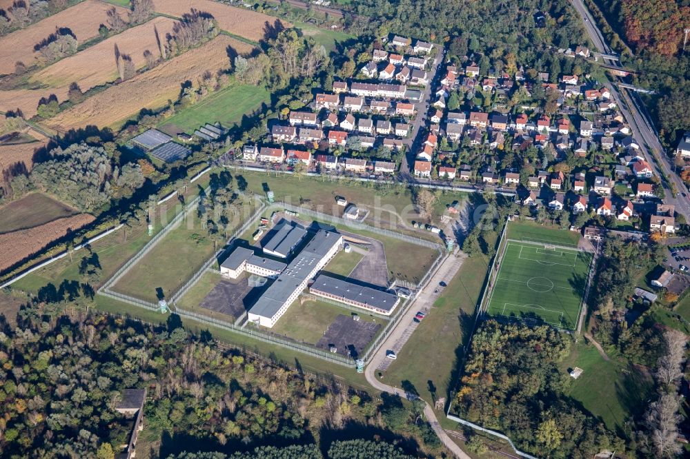 Mannheim von oben - Gelände des ehemaligen Militärgefängnis Coleman Stockade in Mannheim im Bundesland Baden-Württemberg, Deutschland