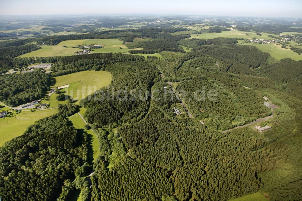 Luftaufnahme Reichshof - Gelände des ehemaligen Munitionsdepots und der Reichshof- Kaserne bei Reichshof im Bundesland Nordrhein-Westfalen