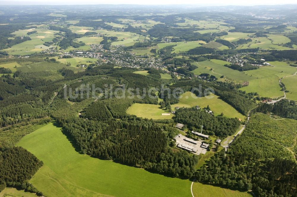 Luftbild Reichshof - Gelände des ehemaligen Munitionsdepots und der Reichshof- Kaserne bei Reichshof im Bundesland Nordrhein-Westfalen