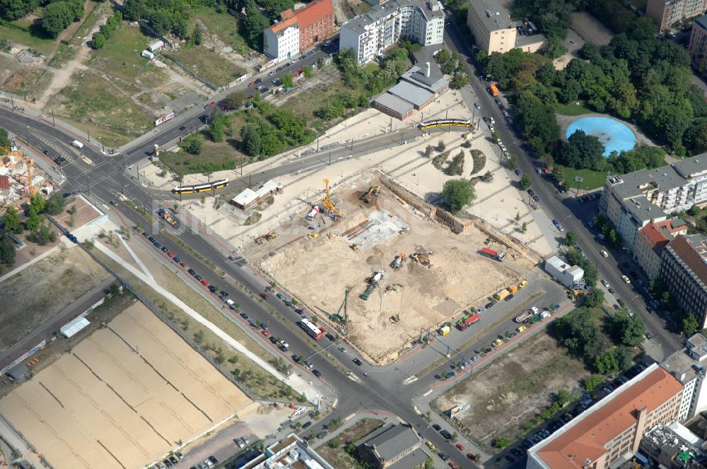 Berlin von oben - Gelände des ehemaligen Nordbahnhof in Berlin Mitte