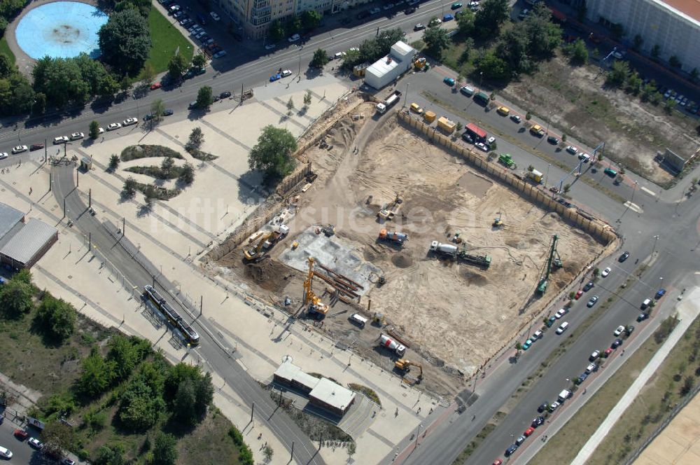 Luftaufnahme Berlin - Gelände des ehemaligen Nordbahnhof in Berlin Mitte