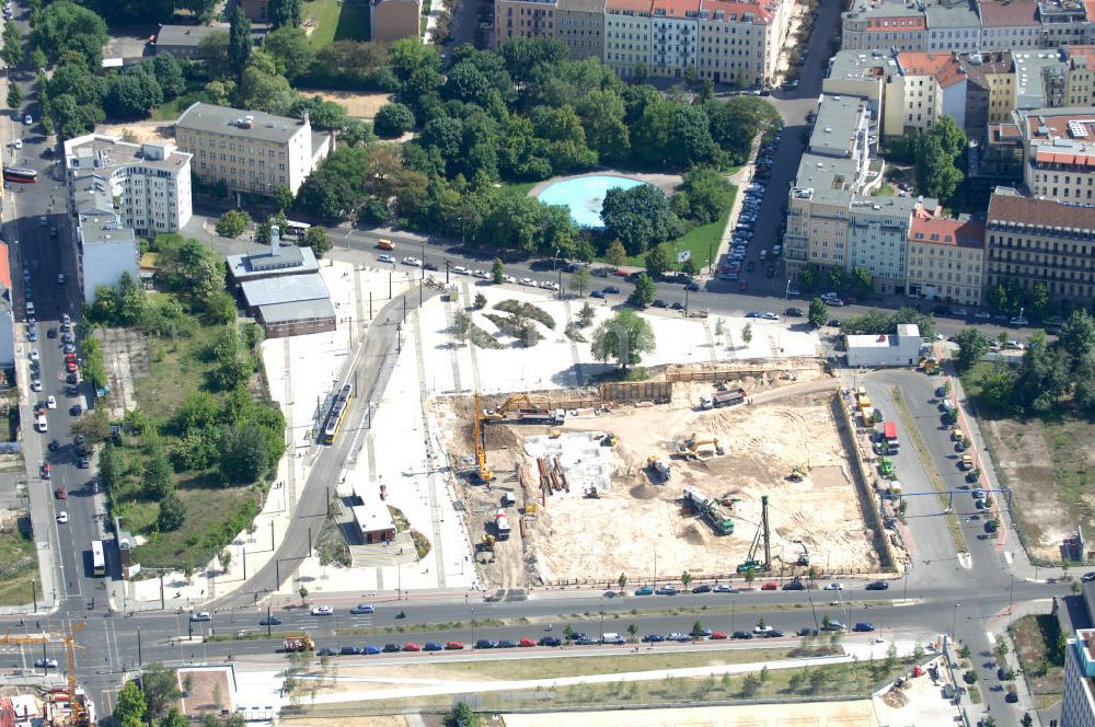 Berlin von oben - Gelände des ehemaligen Nordbahnhof in Berlin Mitte