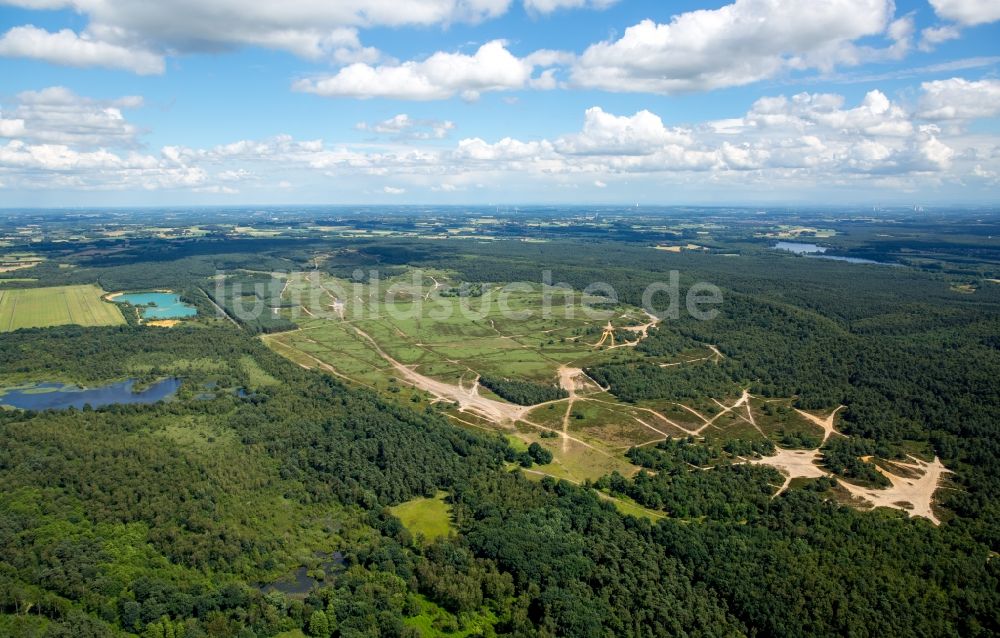 Haltern am See von oben - Gelände des ehemaligen Truppenübungsplatzes der Britischen Rheinarmee in Lüdinghausen im Bundesland Nordrhein-Westfalen