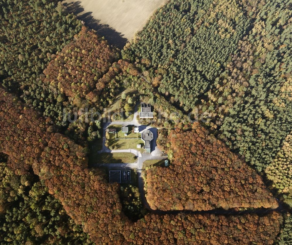 Haltern von oben - Gelände des ehemaligen Wetterschacht Hohe Mark, geplanter Forensikstandort in Haltern im Bundesland Nordrhein-Westfalen