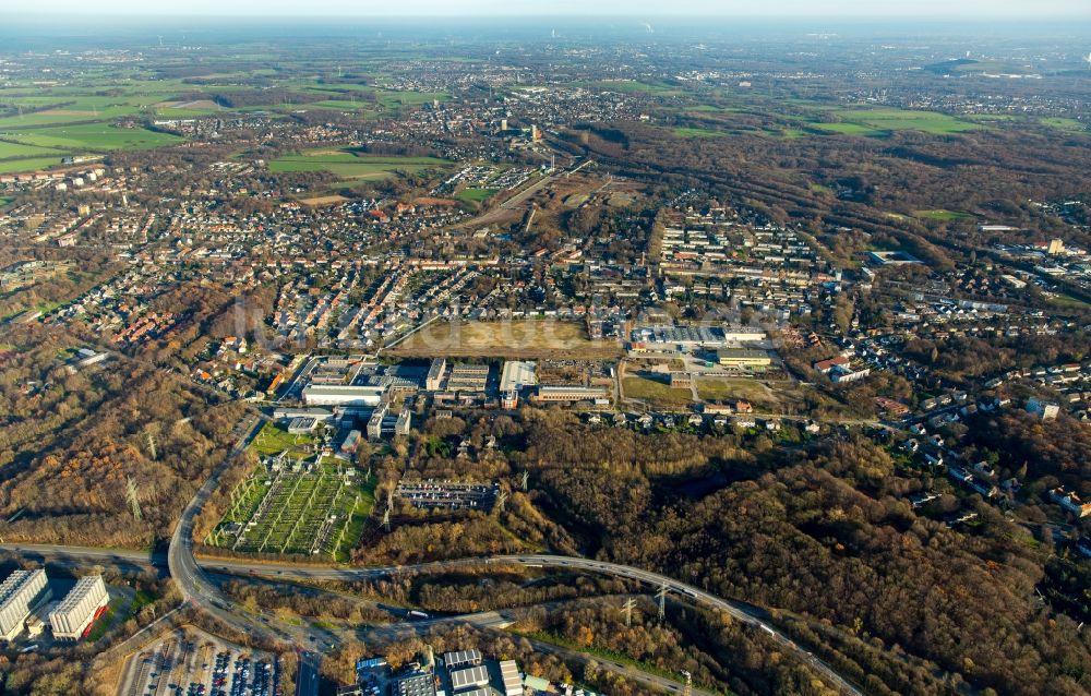 Gelsenkirchen aus der Vogelperspektive: Gelände der ehemaligen Zeche Bergmannsglück in Gelsenkirchen im Bundesland Nordrhein-Westfalen