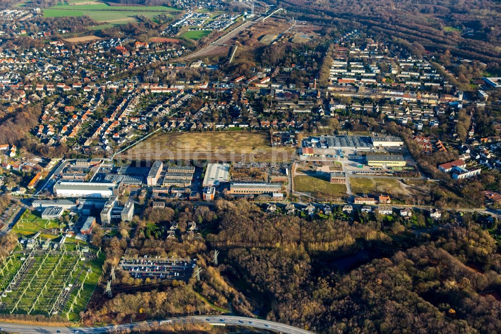 Luftbild Gelsenkirchen - Gelände der ehemaligen Zeche Bergmannsglück in Gelsenkirchen im Bundesland Nordrhein-Westfalen