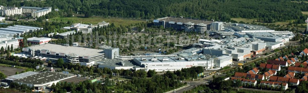 Luftaufnahme Leipzig - Gelände des Einkaufszentrum Paunsdorf Center in Leipzig im Bundesland Sachsen