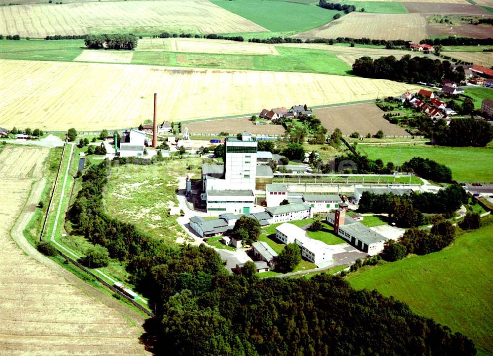 Morsleben / Sachsen - Anhalt aus der Vogelperspektive: Gelände des Endlagers Morsleben in Sachsen-Anhalt.