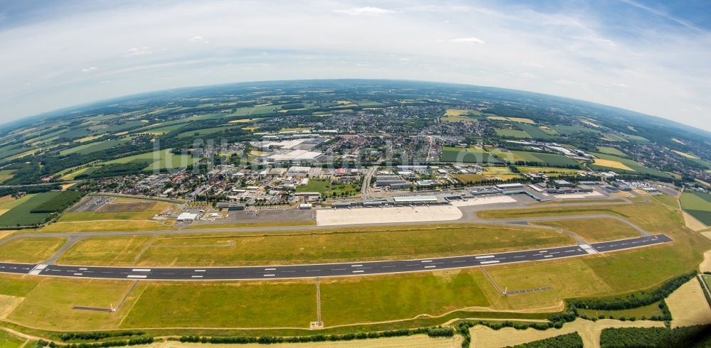 Dortmund aus der Vogelperspektive: Gelände des Flughafen in Dortmund im Bundesland Nordrhein-Westfalen