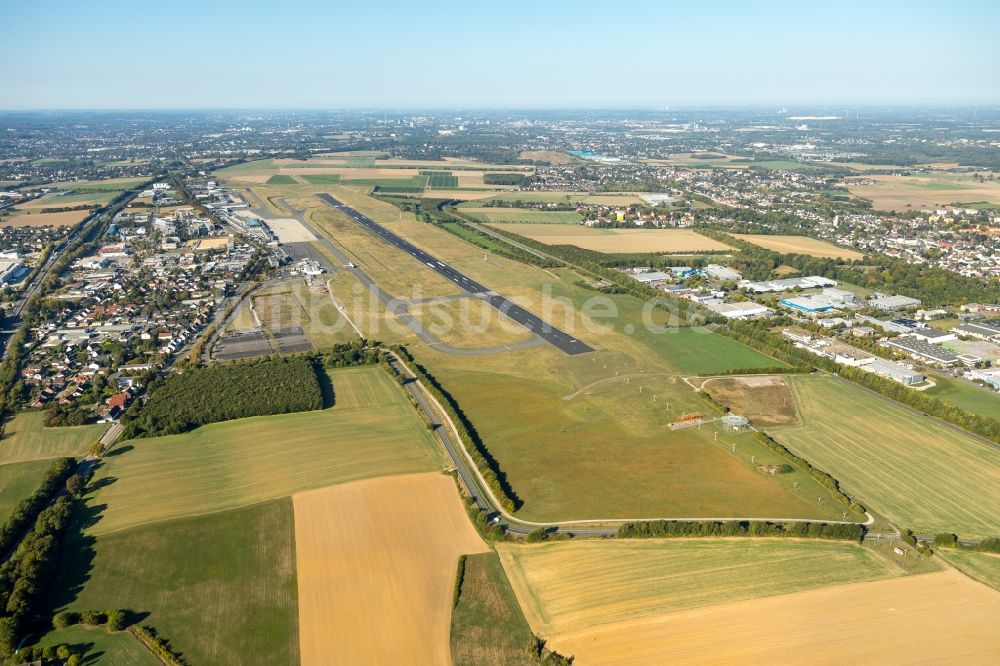 Luftaufnahme Dortmund - Gelände des Flughafen in Dortmund im Bundesland Nordrhein-Westfalen, Deutschland