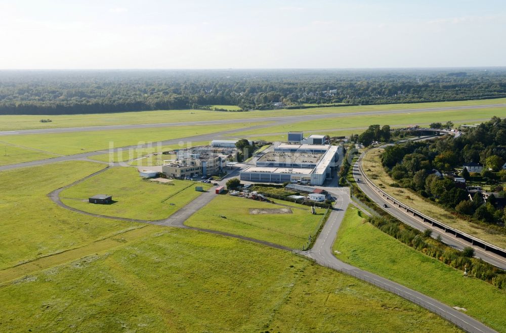 Hamburg aus der Vogelperspektive: Gelände des Flughafen Hamburg in Hamburg