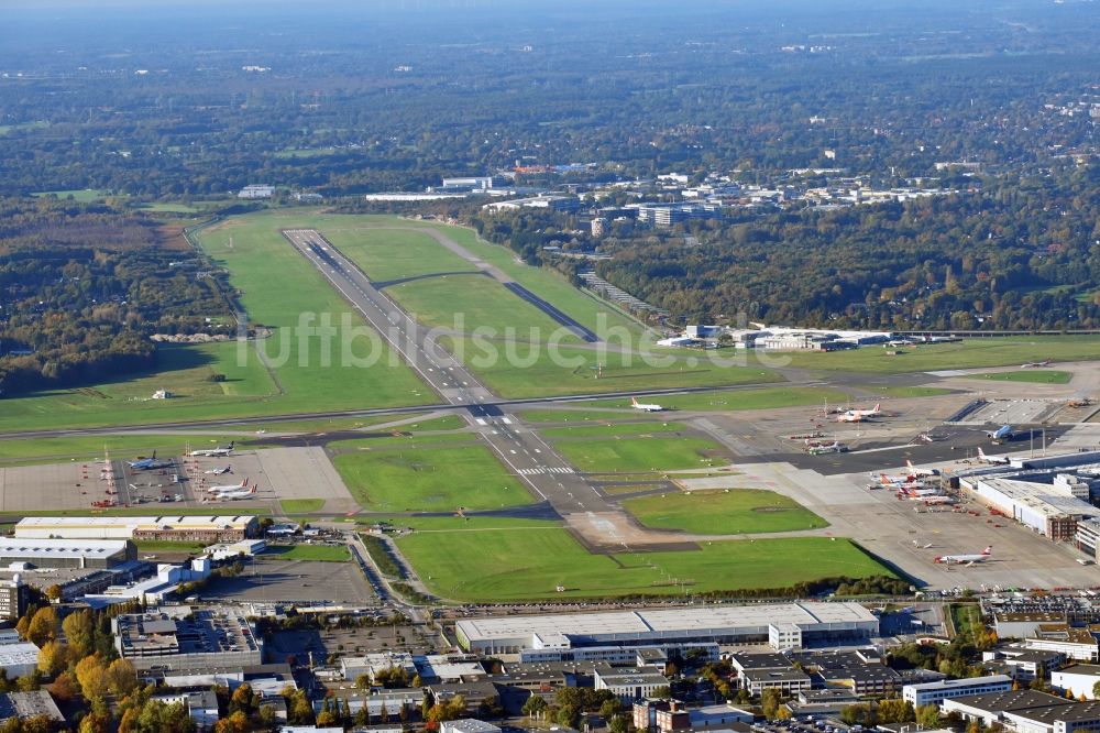 Luftbild Hamburg - Gelände des Flughafen Hamburg im Ortsteil Fuhlsbüttel in Hamburg, Deutschland