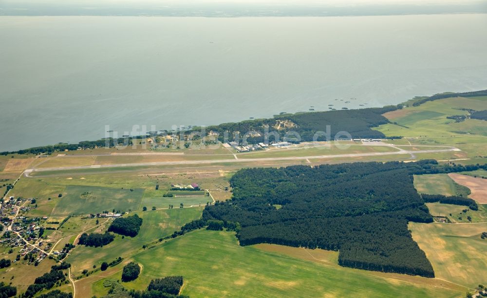 Luftbild Zirchow - Gelände des Flughafen Heringsdorf in Zirchow im Bundesland Mecklenburg-Vorpommern