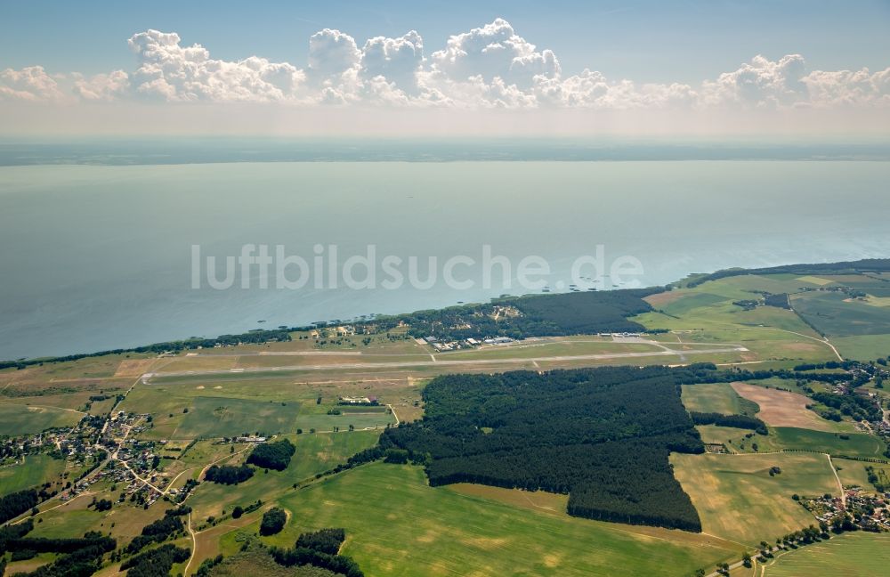 Luftaufnahme Zirchow - Gelände des Flughafen Heringsdorf in Zirchow im Bundesland Mecklenburg-Vorpommern