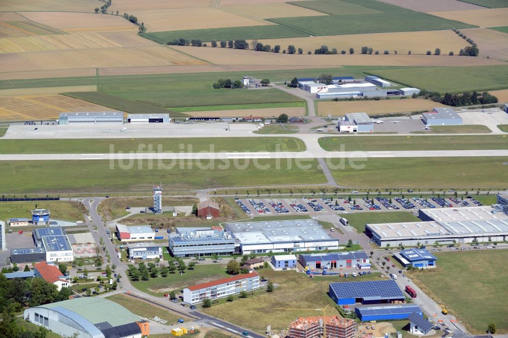 Schwäbisch Hall aus der Vogelperspektive: Gelände des Flughafen in Schwäbisch Hall im Bundesland Baden-Württemberg