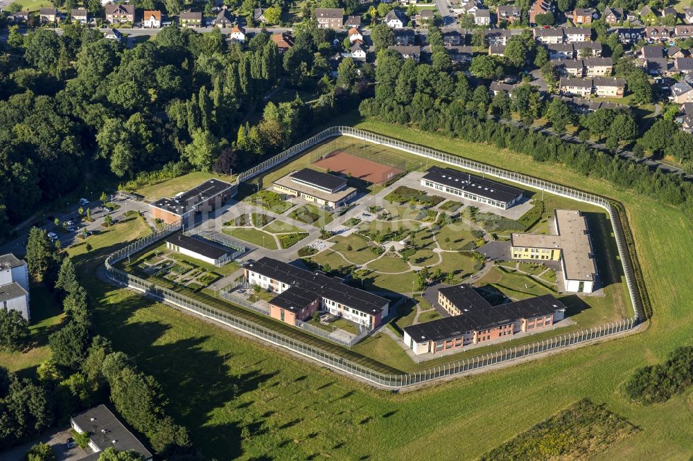 Bedburg-Hau von oben - Gelände der Forensischen Psychiatrie in Bedburg-Hau in Nordrhein-Westfalen
