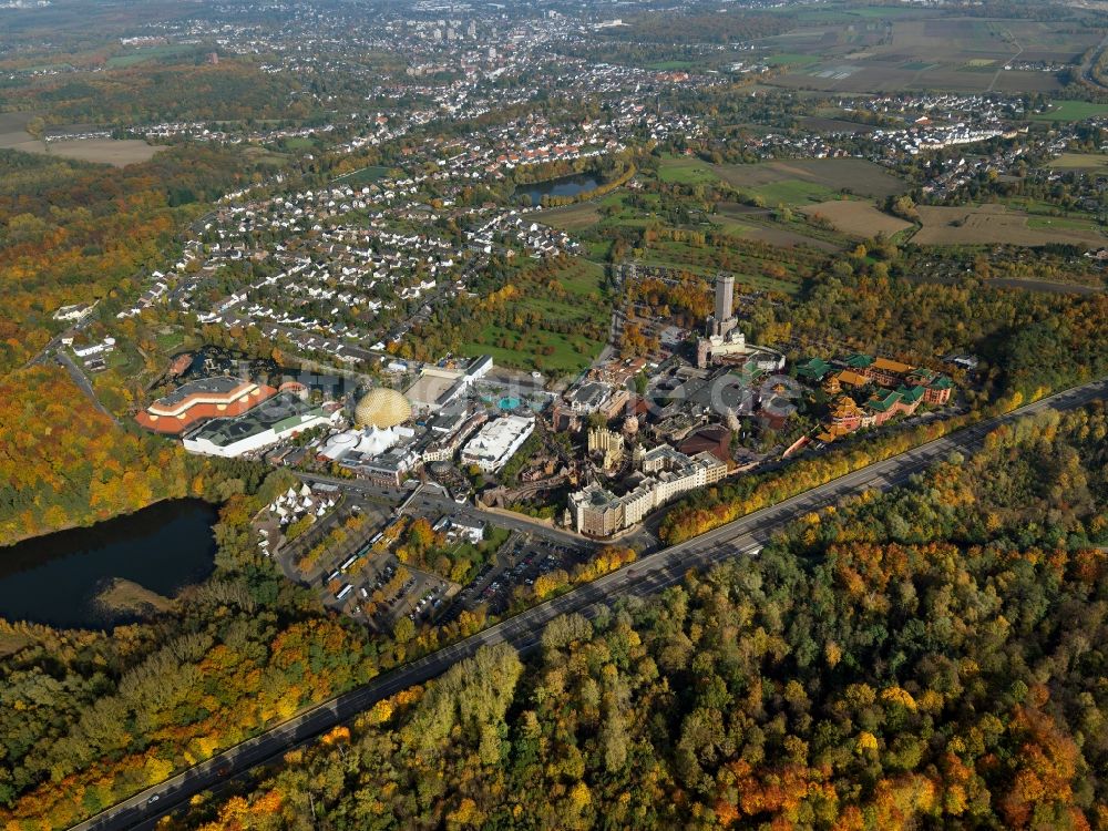 Luftbild Brühl - Gelände des Freizeitpark Phantasialand im Rheinland bei Brühl im Bundesland Nordrhein-Westfalen