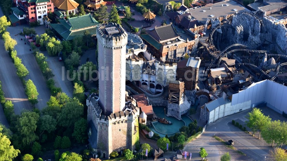 Brühl aus der Vogelperspektive: Gelände des Freizeitpark Phantasialand im Rheinland bei Brühl im Bundesland Nordrhein-Westfalen