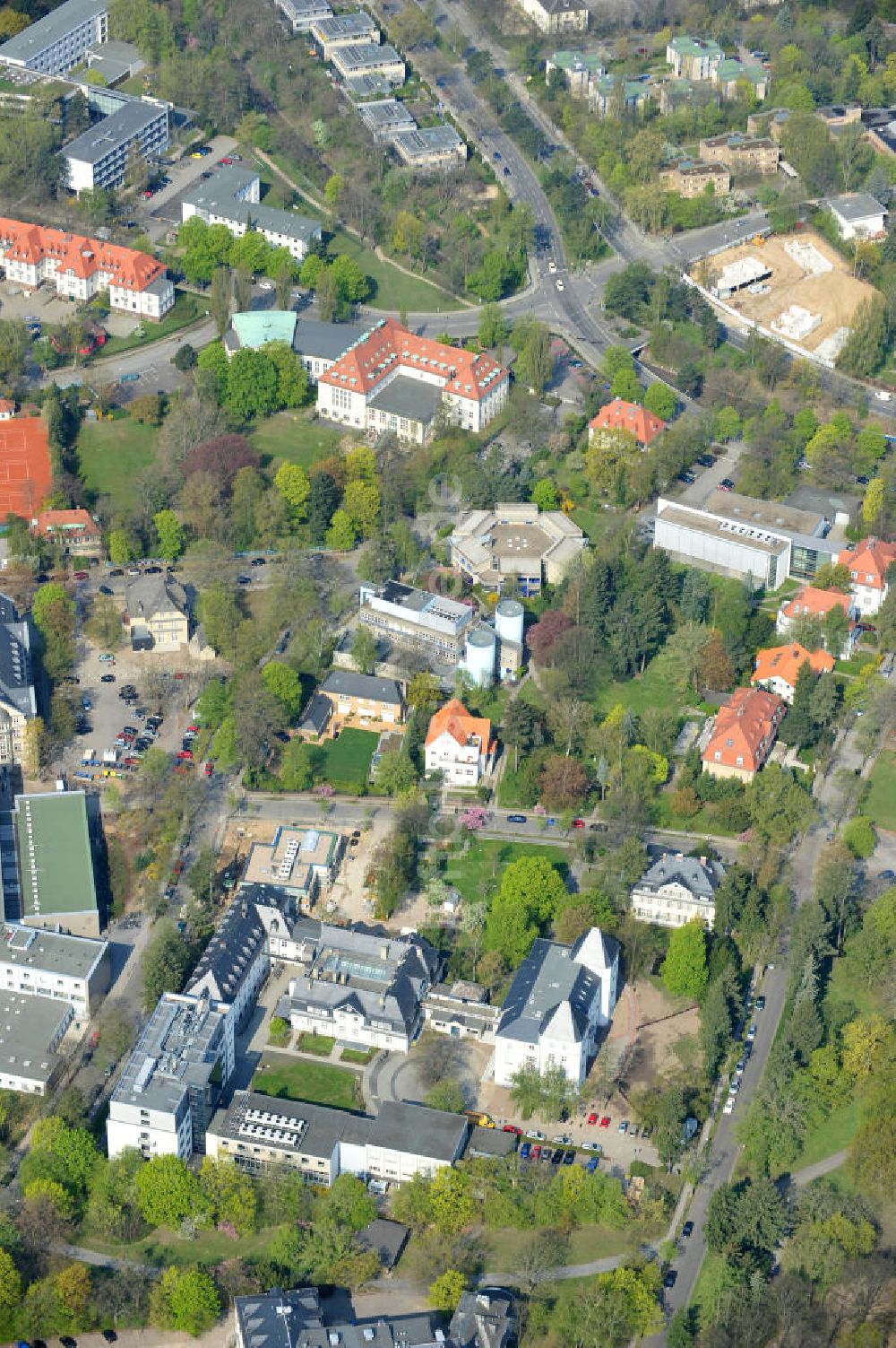 Berlin-Dahlem von oben - Gelände des Fritz-Haber-Institut der Max-Planck-Gesellschaft in Berlin - Dahlem