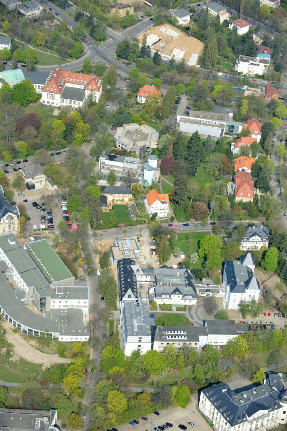 Luftbild Berlin-Dahlem - Gelände des Fritz-Haber-Institut der Max-Planck-Gesellschaft in Berlin - Dahlem